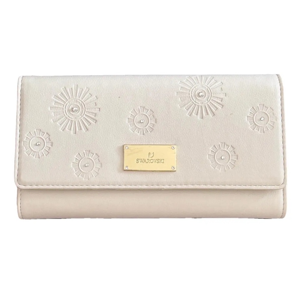 Swarovski Crystal Travel Wallet Cream #5493061
